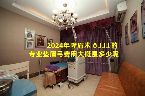 2024年隆眉术 🐝 的专业垫眉弓费用大概是多少呢